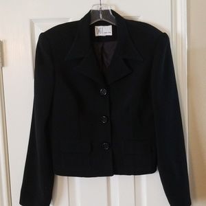 Vintage Cropped Black Blazer